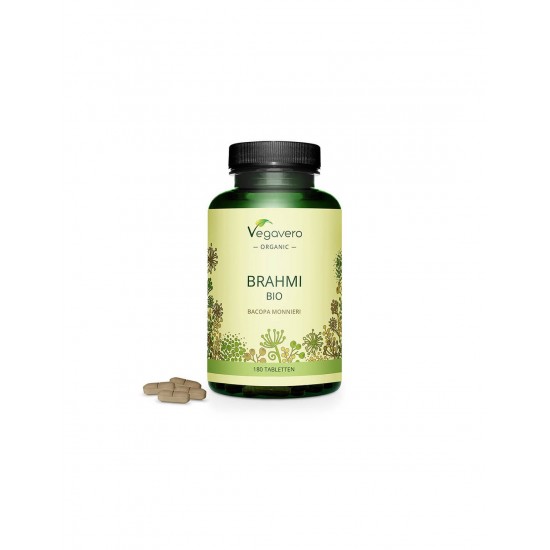 Brahmi BIO – Bacopa Monieri БИО - Брахми – Бакопа Мониери, 180 таблетки Vegavero