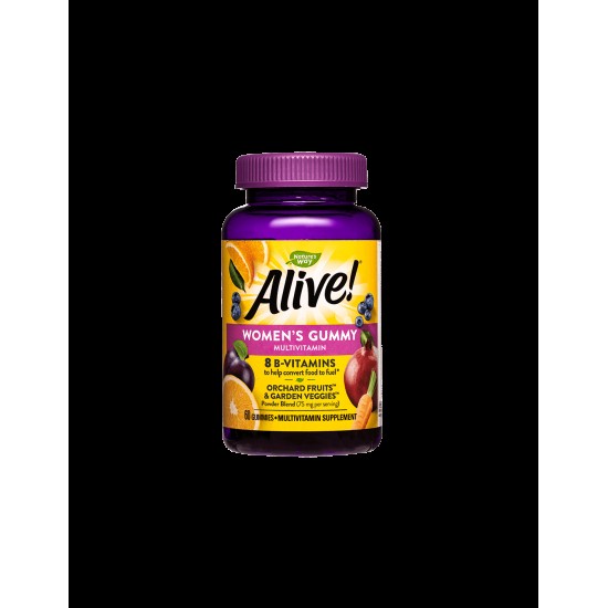 Alive! Womens Gummy Multivitamin / Алайв! Мултивитамини за жени, 60 желирани таблетки Nature’s Way