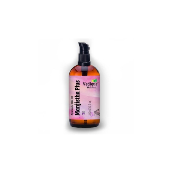 Масажно масло за лице Манджиста Плюс (Manjistha) - при акне, екзема, псориазис, сърбеж, 100 ml