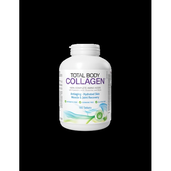 Хидролизиран говежди колаген, с хиалуронова киселина, глутамин и биотин - Total Body Collagen™, 180 таблетки
