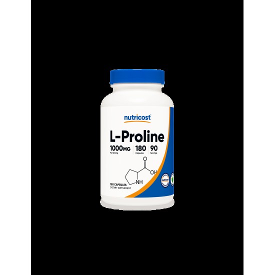Кости и стави - Л-Пролин (L-Proline), 500 mg/180 капсули, 90 дози