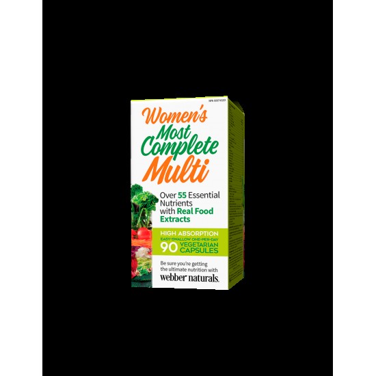 Мултивитамини за Жени - Women’s Most Complete Multi, 90 V капсули Webber Naturals