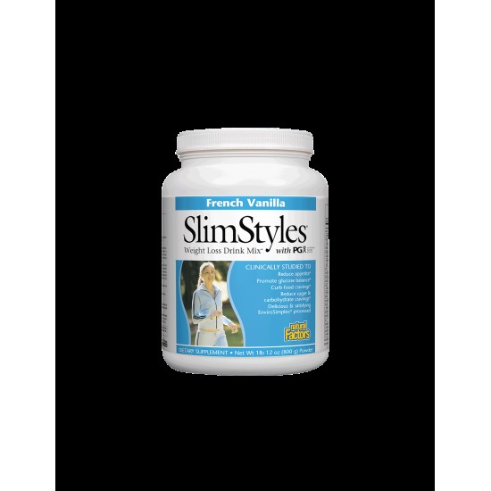 Поддържане на теглото - SlimStyles with PGX, 800 g прах с вкус на френска ванилия