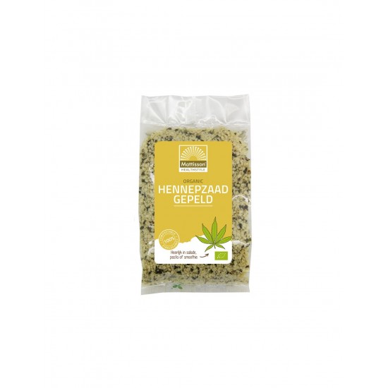 Конопено семе (белено) Био, 250 g Mattisson Healthstyle Конопено семе (белено) Био, 250 g Mattisson Healthstyle