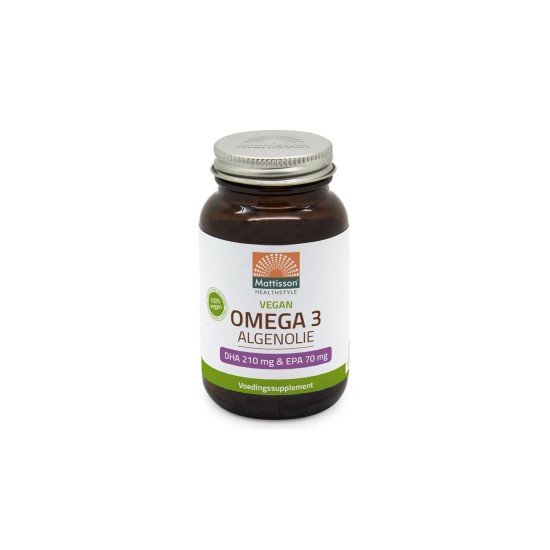 Веган Омега-3 от водорасли Algenolie DHA 210 mg/ EPA 70 mg, 60 капсули