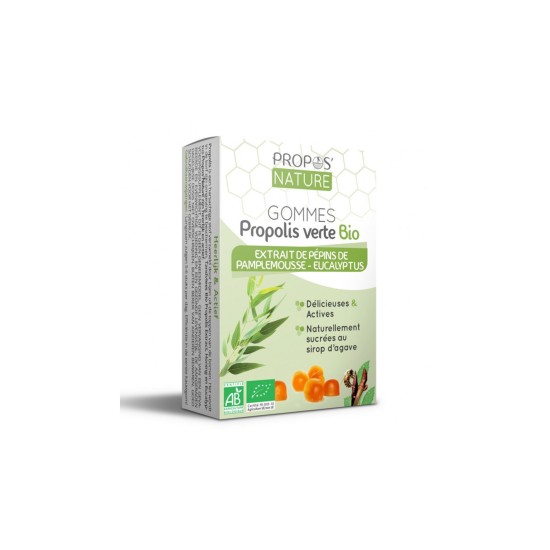 Зелен прополис с масло от Евкалипт, ~40 желирани таблетки Propos’Nature Зелен прополис с масло от Евкалипт, ~40 желирани таблетки Propos’Nature