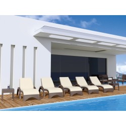 Възглавница за шезлонг Фиджи 5см бежова AMSTART202404122