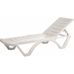 Шезлонг Аква бял AMSTRAT202404123 