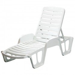 Шезлонг Летино фисо бял AMSTRAT202404124