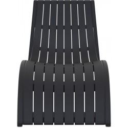 Шезлонг Слим черен AMSTRAT202404137