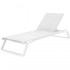 Шезлонг Тропик бял/бял AMSTRAT202404139