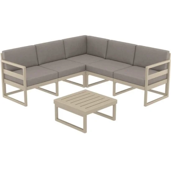 Комплект Миконос ъглов бежов/кафяви възглавнички AMSTRAT2024041413