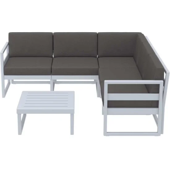 Комплект Миконос ъглов сив/тъмно сиви възглавнички AMSTRAT2024041416