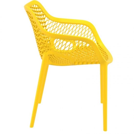 Стол Еър XL жълт полипропилен AMSTRAT202404301
