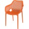Стол Еър XL оранжев полипропилен AMSTRAT202404302