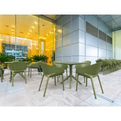 Маса Скай 80/80/74h маслено зелена AMSTRAT202405156