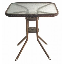 Ратанова маса 4125 А 75/75/72h кафява AMSTRAT202405168 Ратанова маса 4125 А 75/75/72h кафява AMSTRAT202405168