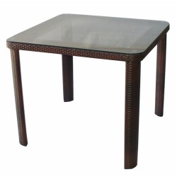 Ратанова маса Т 341-1 90/90/75h кафява AMSTART202405173 Ратанова маса Т 341-1 90/90/75h кафява AMSTART202405173