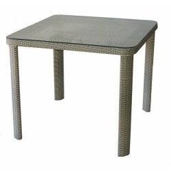 Ратанова маса Т 341-1 90/90/75h сива AMSTART202405174 Ратанова маса Т 341-1 90/90/75h сива AMSTART202405174