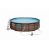 Сглобяем басейн Power Steel Vista 488x122см имитация ратан Bestway 56725