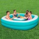 Басейн надуваем, 218x218x48 см, с масичка и поставки за чаши Bestway 54446 Басейн надуваем, 218x218x48 см, с масичка и поставки за чаши Bestway 54446