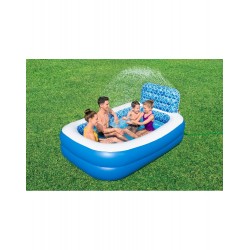 Надуваем басейн с облегалка Bestway 54451