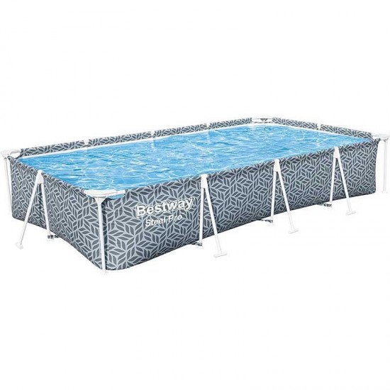 Басейн с метална конструкция, сглобяем, 366x201x66 см, Bestway 561FV Steel Pro, с филтърна помпа 5610
