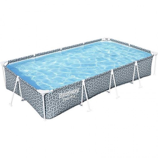 Басейн с метална конструкция, сглобяем, 366x201x66 см, Bestway 561FV Steel Pro, с филтърна помпа 5610