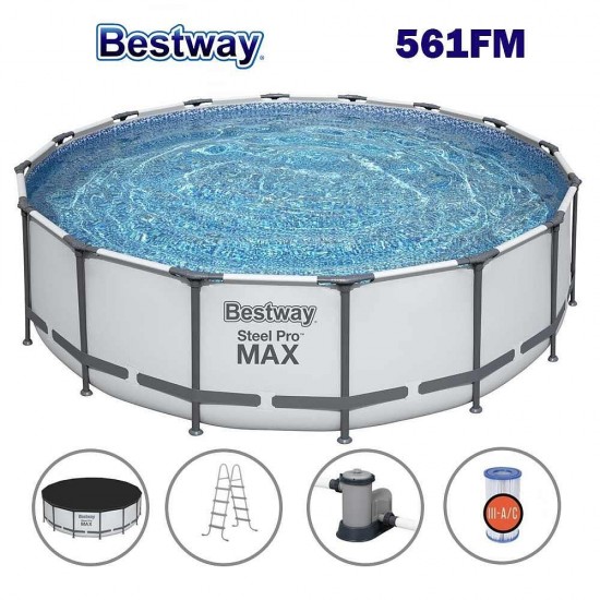 Сглобяем басейн с метална рамка Bestway 561FM Steel Pro Max 5617