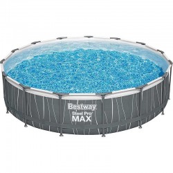 Басейн с метална конструкция, сглобяем, 457x107 см, Bestway 561GD Steel Pro MAX, с филтърна помпа, стълба, LED осветление 56195 Басейн с метална конструкция, сглобяем, 457x107 см, Bestway 561GD Steel Pro MAX, с филтърна помпа, стълба, LED осветление 56195