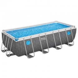 Басейн с метална конструкция, сглобяем, 488x244x122 см, Bestway 561MB Steel Pro MAX Splashview, с филтърна помпа, стълба и покривало 56196 Басейн с метална конструкция, сглобяем, 488x244x122 см, Bestway 561MB Steel Pro MAX Splashview, с филтърна помпа, стълба и покривало 56196