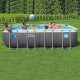Басейн с метална конструкция, сглобяем, 488x244x122 см, Bestway 561MB Steel Pro MAX Splashview, с филтърна помпа, стълба и покривало 56196 Басейн с метална конструкция, сглобяем, 488x244x122 см, Bestway 561MB Steel Pro MAX Splashview, с филтърна помпа, стълба и покривало 56196