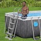 Басейн с метална конструкция, сглобяем, 488x244x122 см, Bestway 561MB Steel Pro MAX Splashview, с филтърна помпа, стълба и покривало 56196 Басейн с метална конструкция, сглобяем, 488x244x122 см, Bestway 561MB Steel Pro MAX Splashview, с филтърна помпа, стълба и покривало 56196