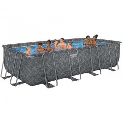 Басейн с метална конструкция, сглобяем, 549x274x132 см, Bestway 561KA APX 365, с филтърна помпа, стълба и покривало 56197 Басейн с метална конструкция, сглобяем, 549x274x132 см, Bestway 561KA APX 365, с филтърна помпа, стълба и покривало 56197
