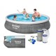 Басейн надуваем ринг, ратан, 396x84см, Fast Set, с филтърна помпа, 7340л. Bestway 57376 Басейн надуваем ринг, ратан, 396x84см, Fast Set, с филтърна помпа, 7340л. Bestway 57376