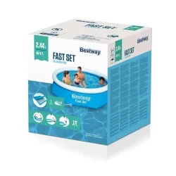 Басейн надуваем ринг, семеен, 244x61см, Bestway 57448