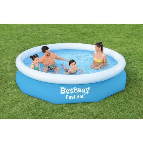 Басейн с надуваем ринг, 305x66см, Fast Set, 3200 л. Bestway 57456 Басейн с надуваем ринг, 305x66см, Fast Set, 3200 л. Bestway 57456