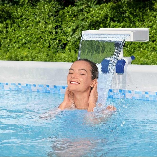 Водопад за басейн с многоцветно LED осветление, FlowClear Soothing Waterfall Bestway 58619 Водопад за басейн с многоцветно LED осветление, FlowClear Soothing Waterfall Bestway 58619