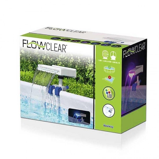 Водопад за басейн с многоцветно LED осветление, FlowClear Soothing Waterfall Bestway 58619 Водопад за басейн с многоцветно LED осветление, FlowClear Soothing Waterfall Bestway 58619