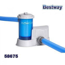 Филтърна помпа за басейни, прозрачна, Flowclear, 5678 л/час, 86W,  Bestway 58675