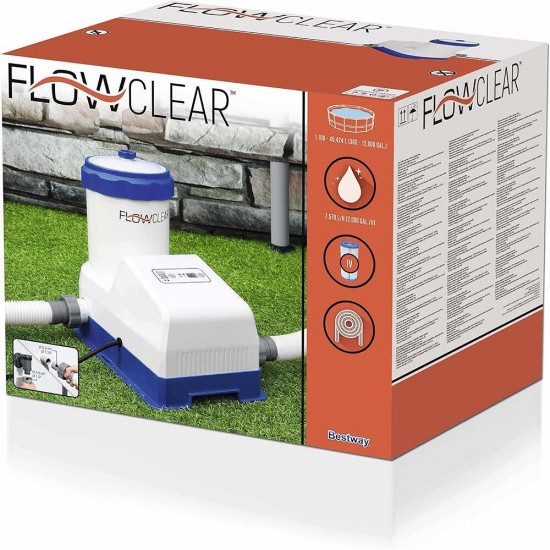 Помпа филтърна електрическа Smart Touch, Wi-Fi, 125W, 7570 л/ч, Bestway 58680 Помпа филтърна електрическа Smart Touch, Wi-Fi, 125W, 7570 л/ч, Bestway 58680