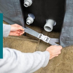 Покривало за джакузи термо кръгло, 196x71 см, LAY-Z-SPA Xtras EnergySense Plus, Bestway 60318 Покривало за джакузи термо кръгло, 196x71 см, LAY-Z-SPA Xtras EnergySense Plus, Bestway 60318