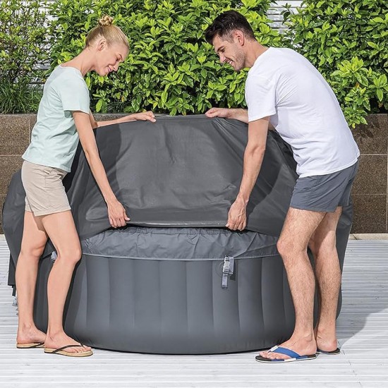 Покривало за джакузи термо кръгло, 196x71 см, LAY-Z-SPA Xtras EnergySense Plus, Bestway 60318