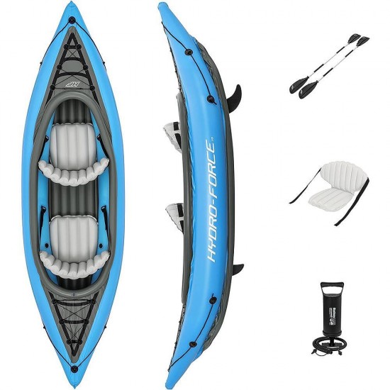 Каяк надуваем двуместен, 331x88x45 см, Hydro-Force Cove Champion X2 Bestway 65131 Каяк надуваем двуместен, 331x88x45 см, Hydro-Force Cove Champion X2 Bestway 65131