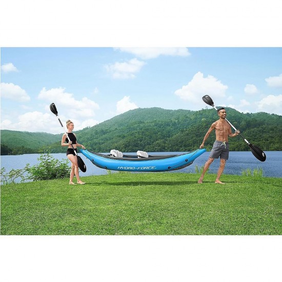 Каяк надуваем двуместен, 331x88x45 см, Hydro-Force Cove Champion X2 Bestway 65131 Каяк надуваем двуместен, 331x88x45 см, Hydro-Force Cove Champion X2 Bestway 65131