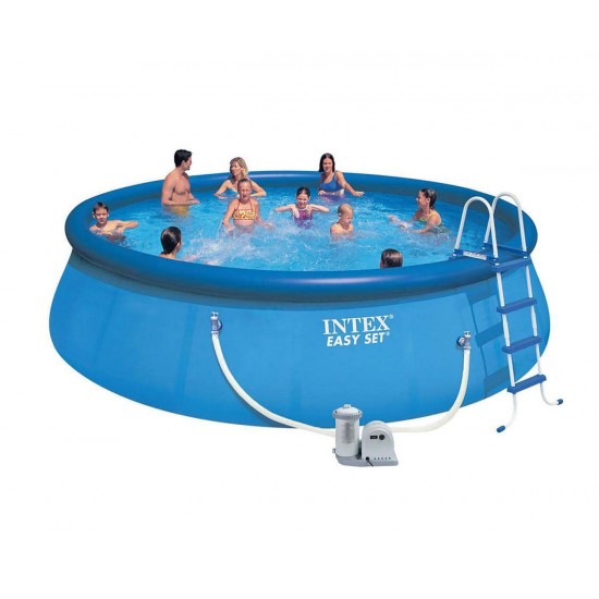 Надуваем басейн INTEX Easy Set, 549х122 см с филтърна помпа Надуваем басейн INTEX Easy Set, 549х122 см с филтърна помпа