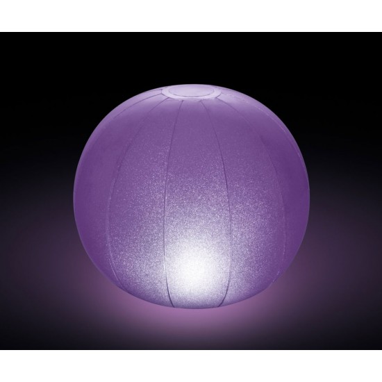 Многоцветна плаваща LED топка INTEX за басейни и джакузита