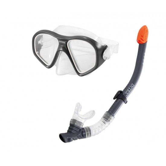Комплект маска и шнорхел 55648 INTEX Reef Rider Комплект маска и шнорхел 55648 INTEX Reef Rider