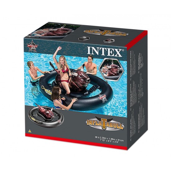 Забавен надуваем остров - Плаващ бик INTEX