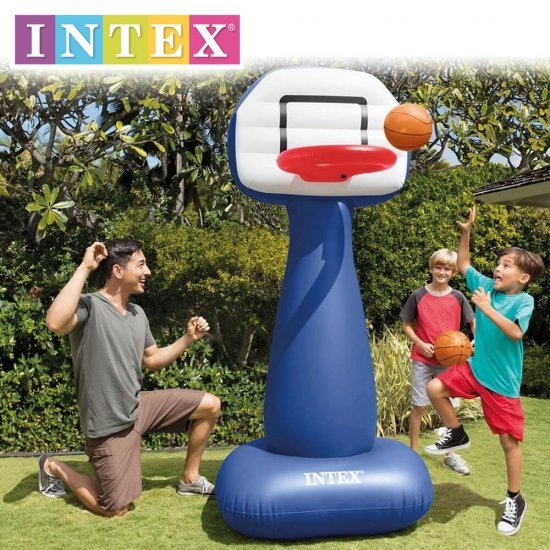 Надуваем комплект за баскетбол INTEX